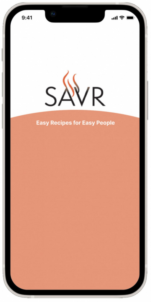 Savor title page shown in smartphone.