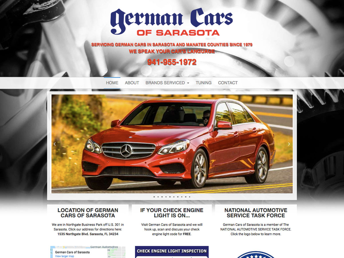 German Cars of Sarasota website