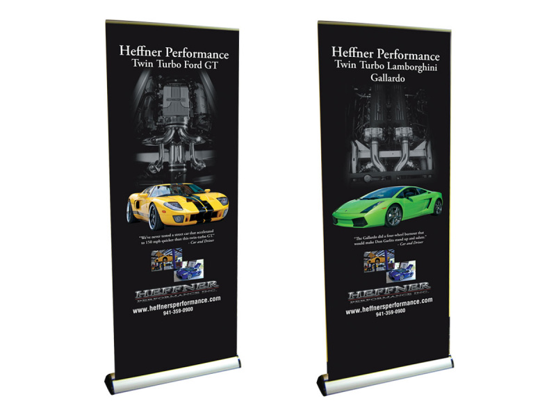 2 banner stands