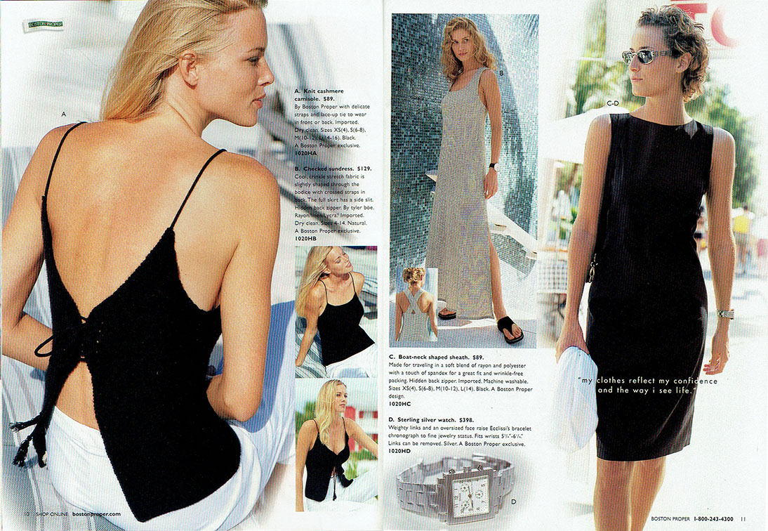 2 page fashion spread