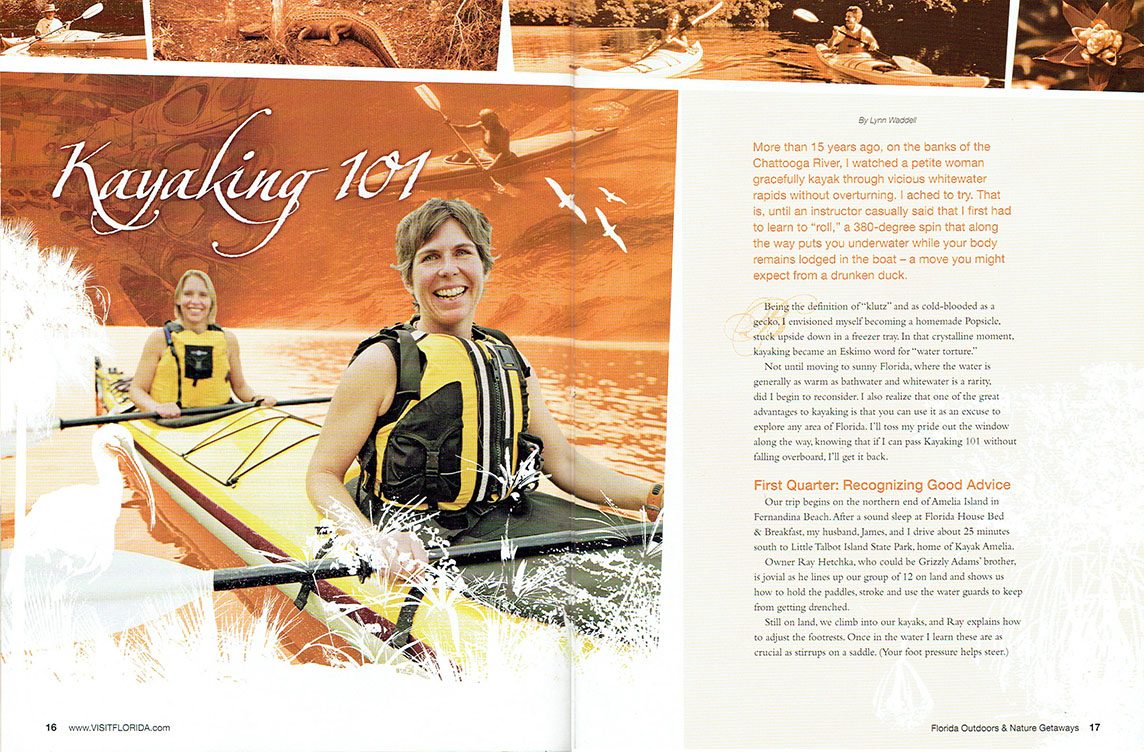 Tourist publication spread