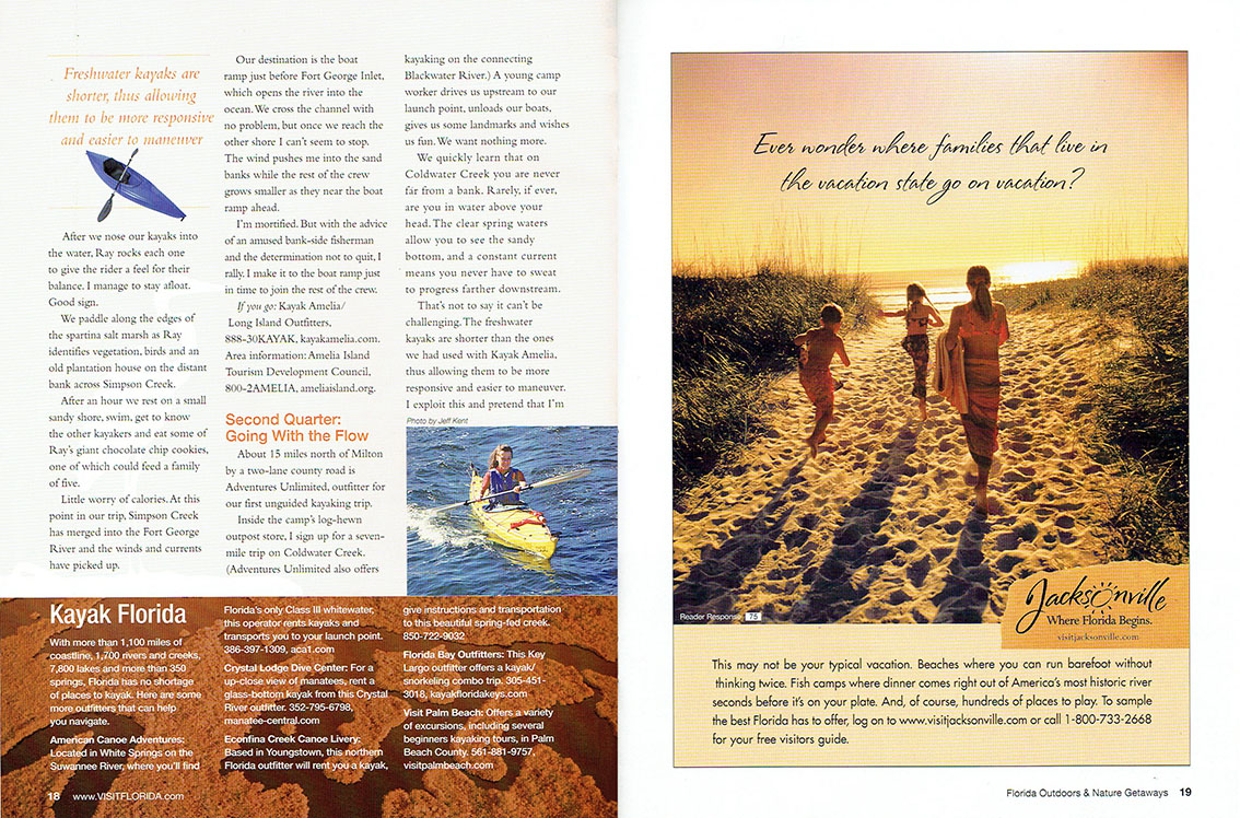 Tourist publication spread