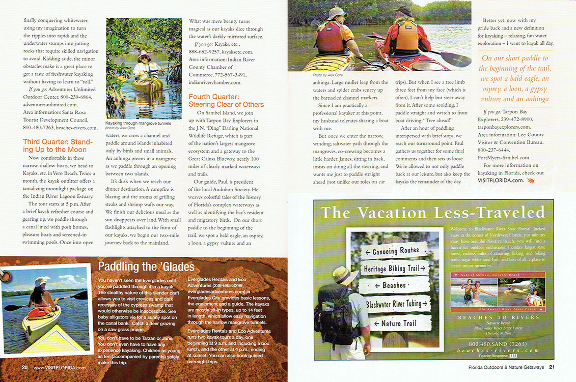 Tourist publication spread