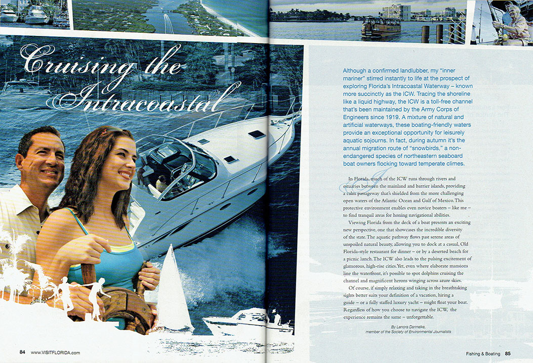 Tourist publication spread
