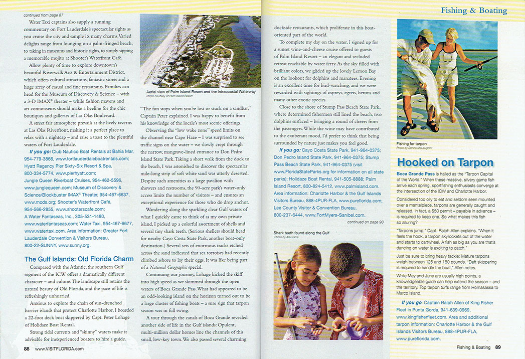 Tourist publication spread